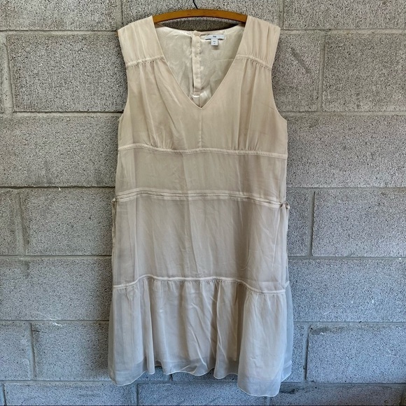 GAP Dresses & Skirts - Gap Ivory Tiered Drawstring Dress